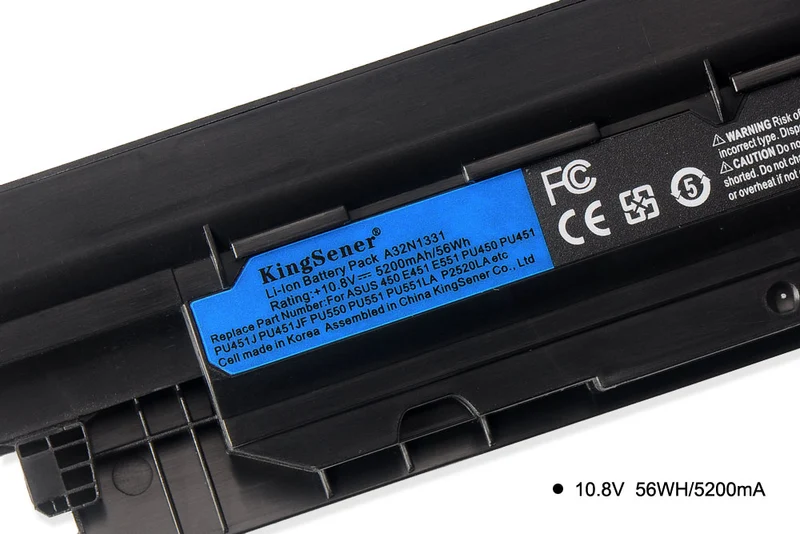A41N1421 A32N1331 Battery for ASUS ROG G551 G771 GL551 Series — 10.8V 56Wh
