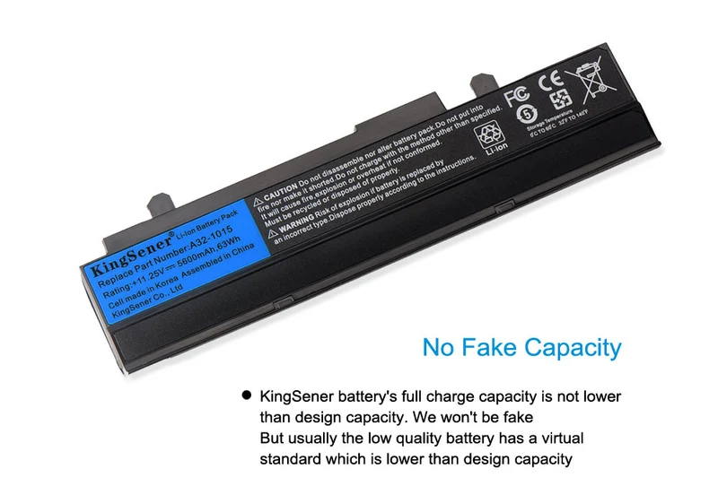 A32-1015 Laptop Battery for ASUS Eee PC 1015 1015P 1015PE 1015PW 1215N 1016 1016P 1215 A31-1015 11.25V 5600mAh | KingSener