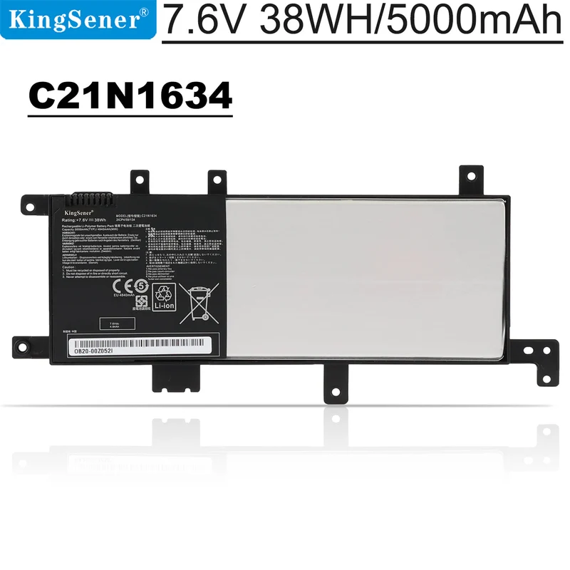 C21N1634 Laptop Battery For ASUS Vivobook R542UR R542UR-GQ378T FL5900L FL8000L A580U X580U X580B | KingSener