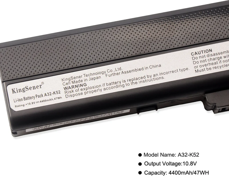 A31-K52 Laptop Battery for Asus A41-K52 A32-K52 A42-K52 A52 A52f A52j K42 K42f K42j K52 K52j K52jc K52je X52f X52j | KingSener