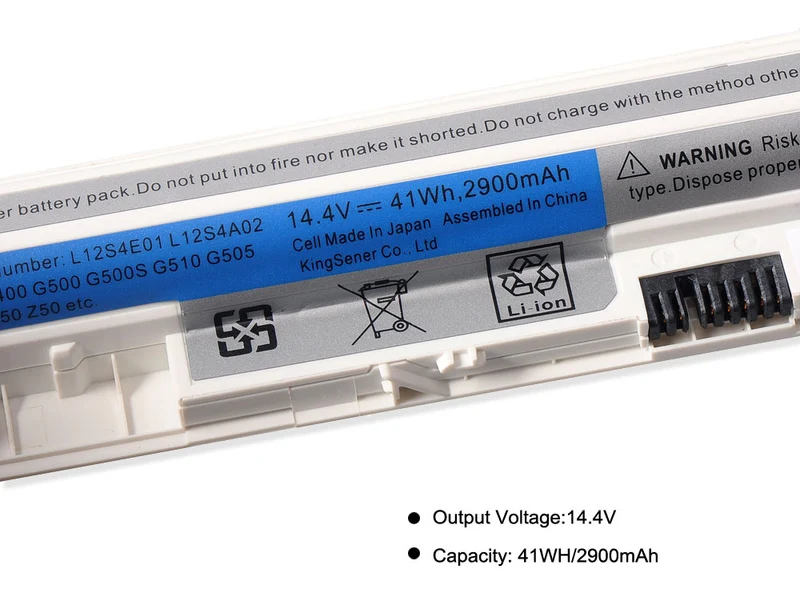 L12S4E01 L12L4E01 Battery for Lenovo Z40 Z50 G40-45 G50-30 G50-70 — 14.4V 32Wh