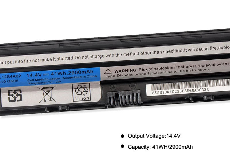 L12S4E01 L12M4E01 Battery for Lenovo G400S G410S G500 G500S G510S — 14.8V 41Wh