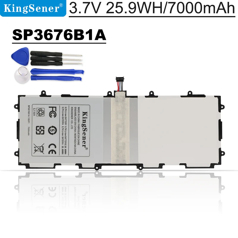 SP3676B1A(1S2P) Battery for Samsung Galaxy Tab 2 10.1 GT-N8000 GT-N8010 GT-N8013 GT-P5100 GT-P5110 P5113 P7510 P7500 P5100 | KingSener
