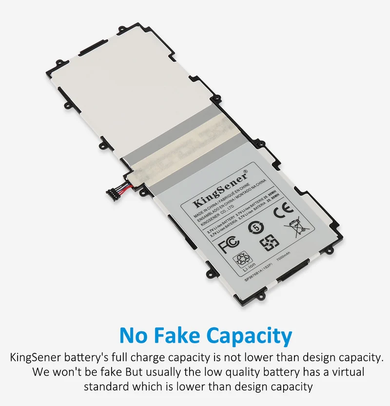SP3676B1A(1S2P) Battery for Samsung Galaxy Tab 2 10.1 GT-N8000 GT-N8010 GT-N8013 GT-P5100 GT-P5110 P5113 P7510 P7500 P5100 | KingSener
