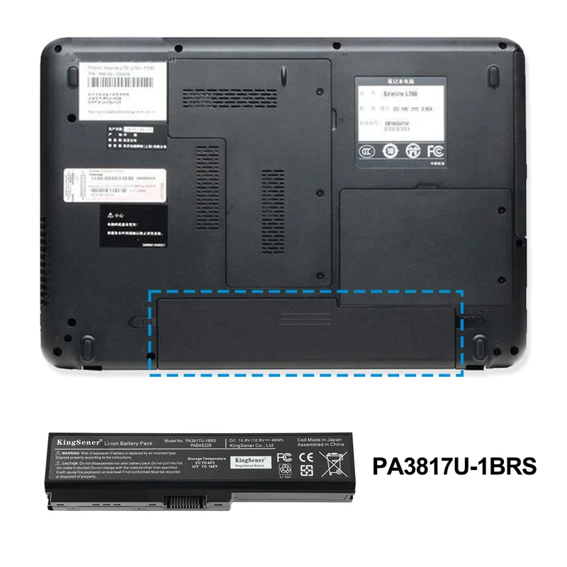 PA3817U-1BRS battery for Toshiba l630 l650 l645 l650 l655 l600 l700 l670 l730 l735 l740 l745 l750 l755 PABAS228 PA3817 | KingSener