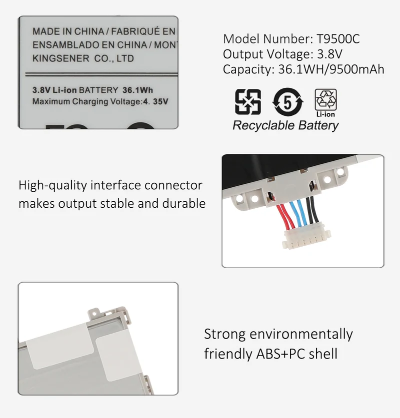 T9500C Laptop Battery For Samsung T9500C T9500E T9500U T9500 Galaxy Tab Note Pro 12.2 SM-P900 | KingSener