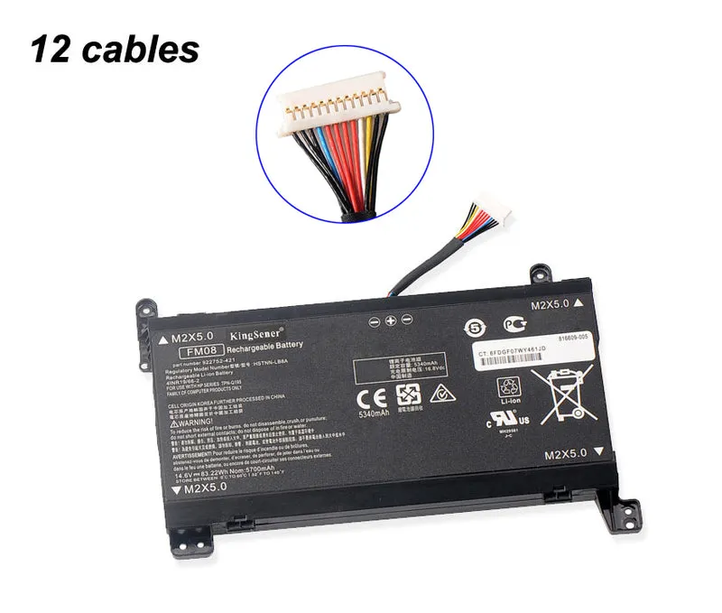 FM08 HSTNN-LB8B Laptop Battery For HP Omen 17-AN013TX 17-AN014TX Series HQ-TRE (14.4V 86Wh 5973mAh) | KingSener