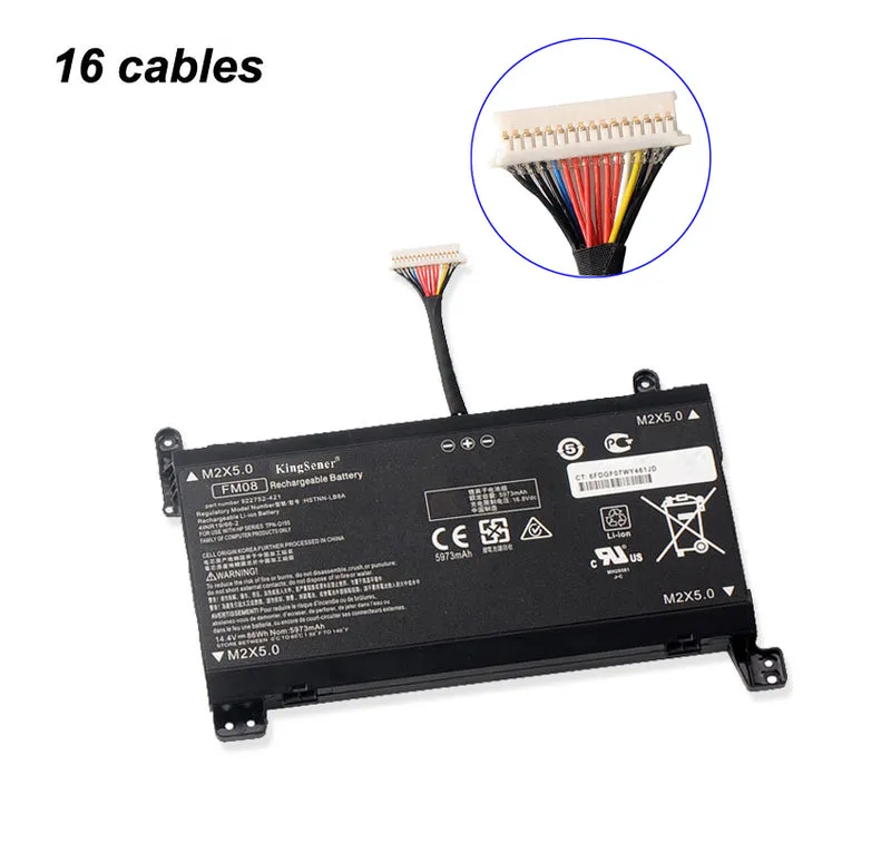 FM08 HSTNN-LB8B Laptop Battery For HP Omen 17-AN013TX 17-AN014TX Series HQ-TRE (14.4V 86Wh 5973mAh) | KingSener