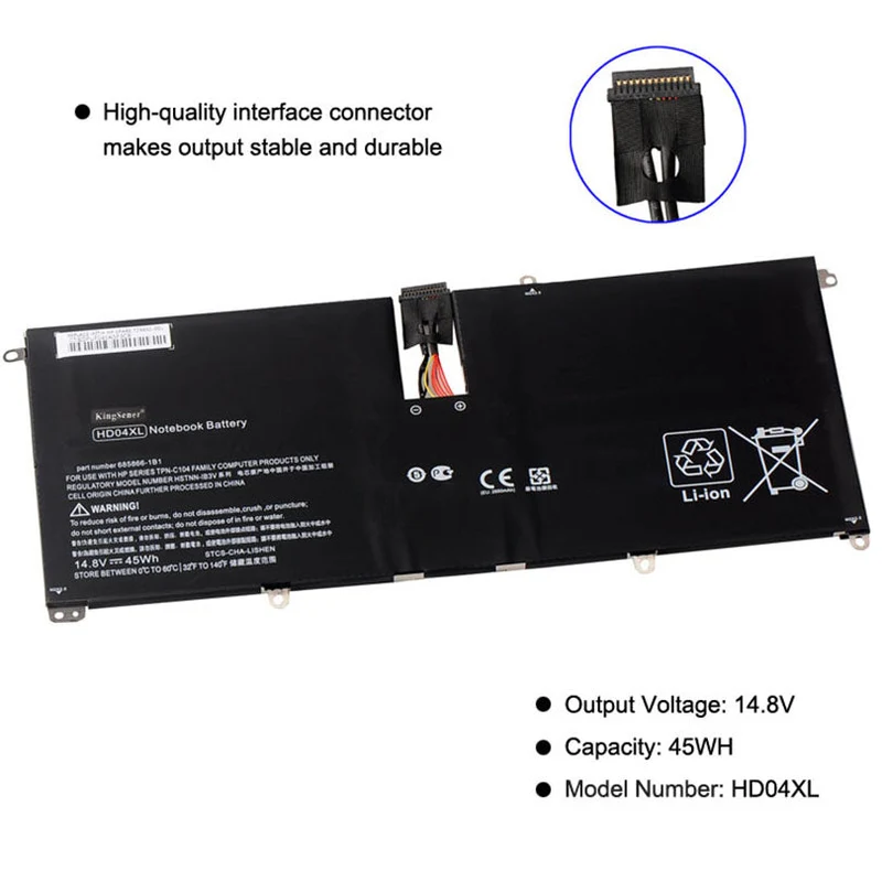 HD04XL HDO4XL Battery For HP Envy Spectre XT 13-2000eg 13-2021tu XT Pro 13-b000 Series Notebook TPN-C104 | KingSener