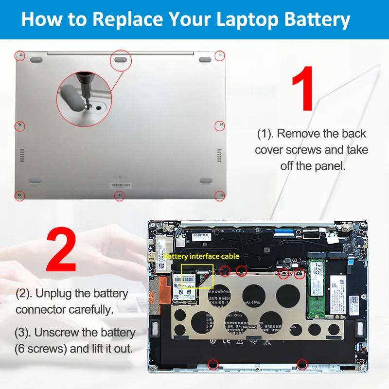 R10B01W Laptop Battery For Xiaomi ml Air 12.5 inch 161201-AA 161201-01 | KingSener
