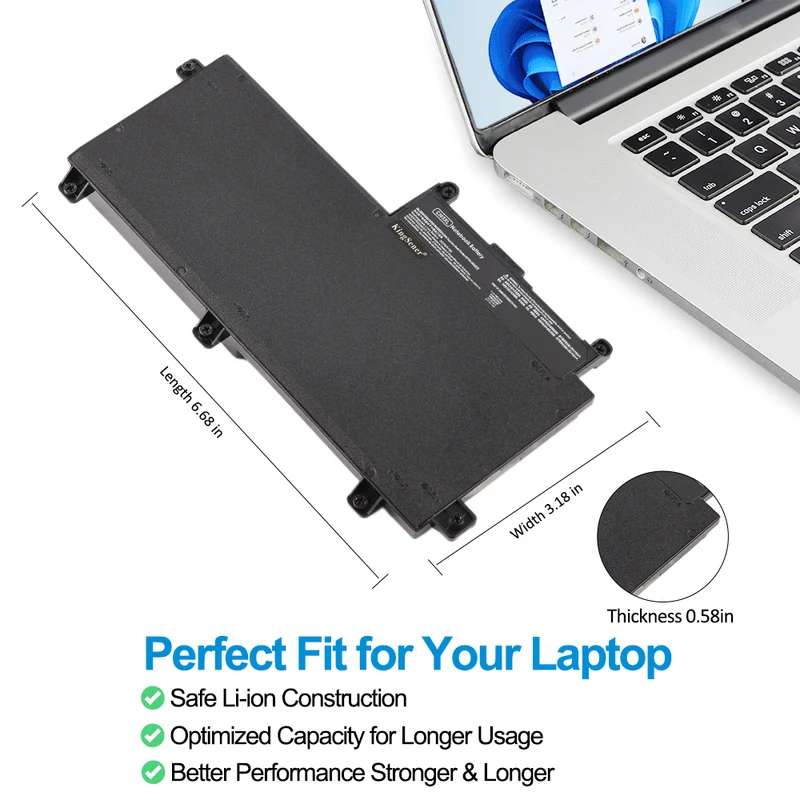 CI03XL Battery for HP ProBook 640 G2 645 G2 650 G2 655 G2 — 11.4V 48Wh