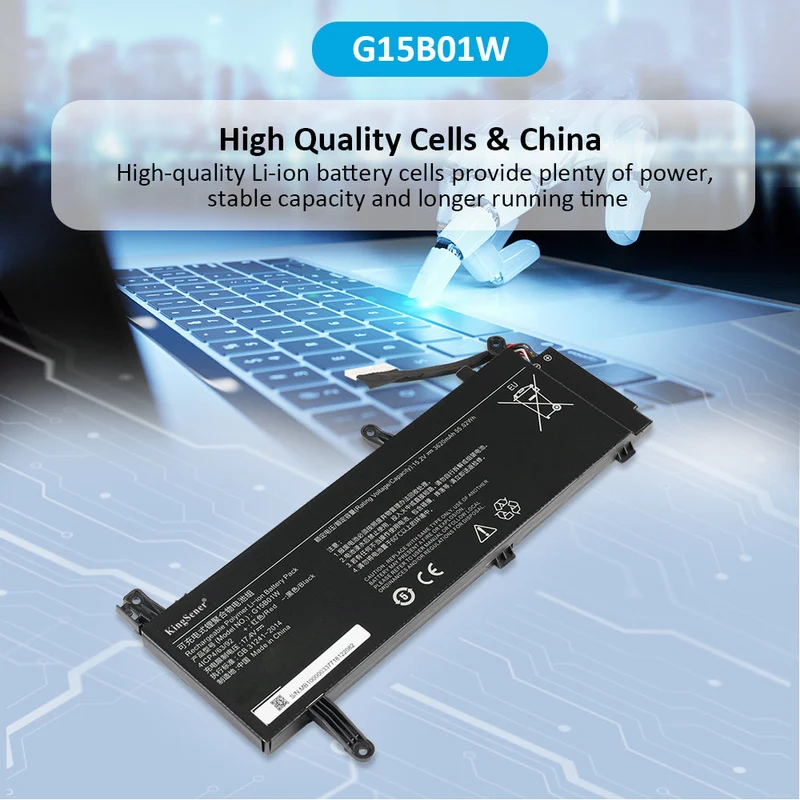 G15B01W Laptop Battery for Xiaomi Gaming Laptop 15.6 inch i5 7300HQ GTX1050 GTX1060 1050Ti/1060 171502-A1 | KingSener