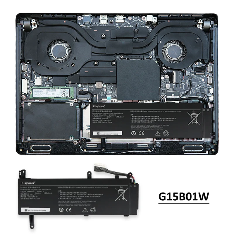 G15B01W Laptop Battery for Xiaomi Gaming Laptop 15.6 inch i5 7300HQ GTX1050 GTX1060 1050Ti/1060 171502-A1 | KingSener