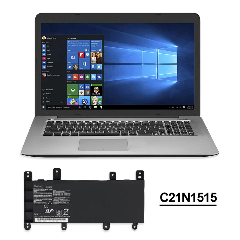 C21N1515 Laptop Battery For ASUS X756UJ X756UA X756UX X756UB X756UQ X756UV Series | KingSener