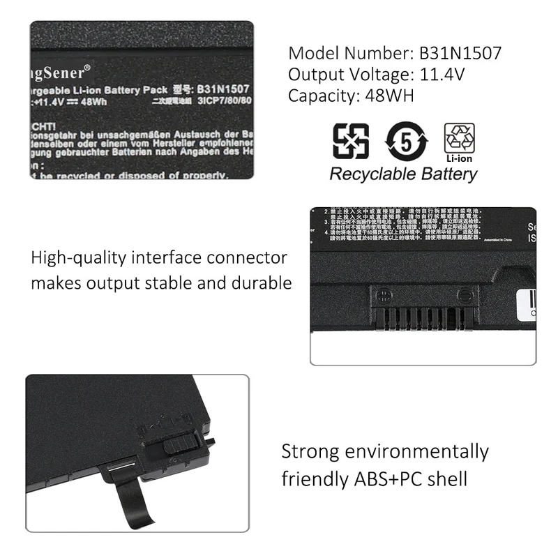 B31N1507 Laptop Battery For ASUS B8430UA P5430UA BU403UA PU403UA PU403UA-1A PU403UF-1A B8430UA-FA0084E | KingSener