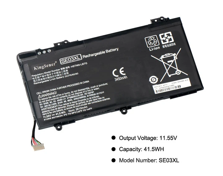 SE03XL Replacement Battery for HP Pavilion 14-AL Series (HSTNN-LB7G, TPN-Q171) – 11.55V 41.5Wh
