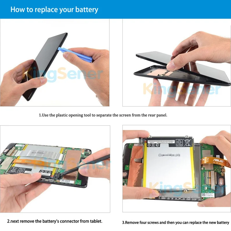 C11P1303 Tablet Battery for ASUS Google Nexus 7 II 2013 ME571 — 3.8V 15Wh