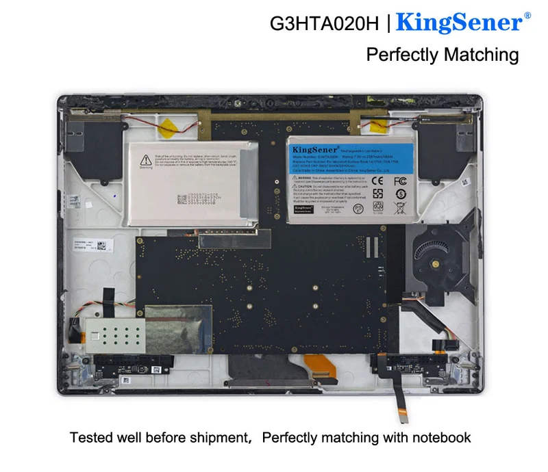 G3HTA020H Screen Battery for Microsoft Surface Book 1 13.5" (1703 1704 1705) — 7.5V 18Wh