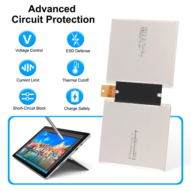 G3HTA007H G3HTA003H Battery for Microsoft Surface Pro 3 Model 1645 — 3.78V 27.5Wh