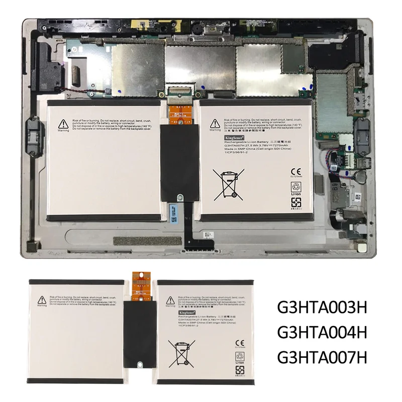 G3HTA007H G3HTA003H Battery for Microsoft Surface Pro 3 Model 1645 — 3.78V 27.5Wh