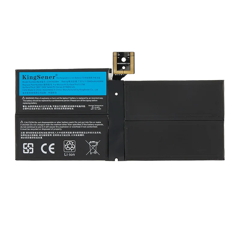 G3HTA038H Battery for Microsoft Surface Pro 5 / Surface Pro 6 — 45Wh (UK Stock)