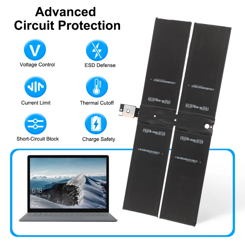 G3HTA036H DYNK01 Battery for Microsoft Surface Book 1769 Series — 7.57V 45.2Wh