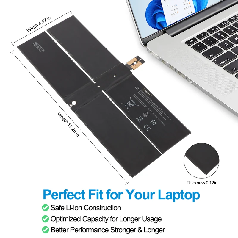 G3HTA036H DYNK01 Battery for Microsoft Surface Book 1769 Series — 7.57V 45.2Wh