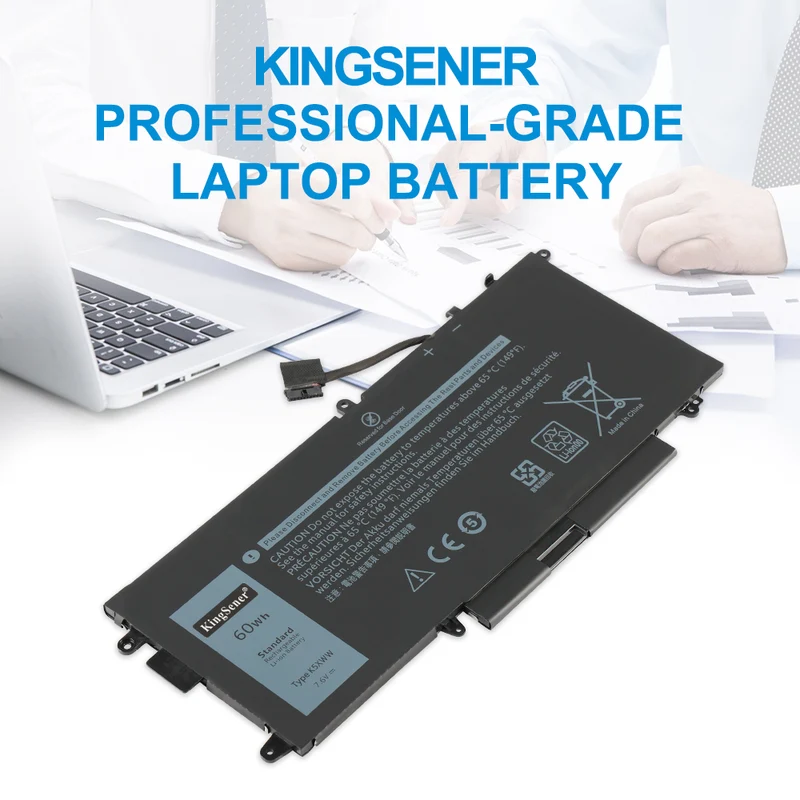 K5XWW P29S 6CYH6 71TG4 725KY N18GG Replacement Battery for Dell Latitude 5289 7389 7390 2-in-1 — 7.6V 60Wh