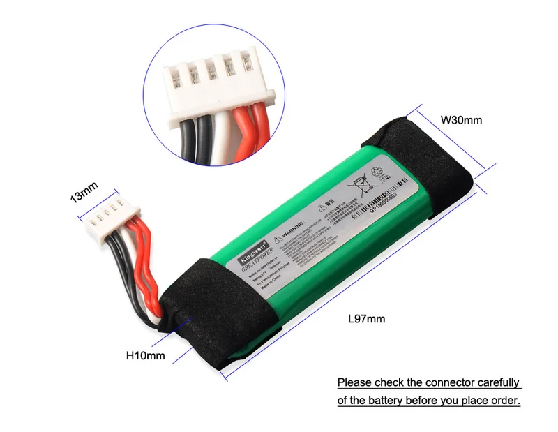 GSP872693 01 Battery Replacement for JBL Flip 4 Flip 4 Special Edition — 3.7V 3000mAh