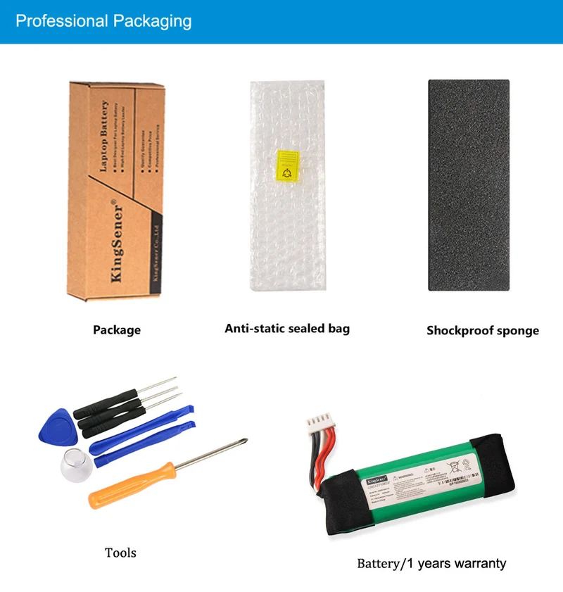 GSP872693 01 Battery Replacement for JBL Flip 4 Flip 4 Special Edition — 3.7V 3000mAh
