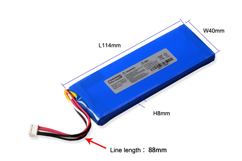 P5542100-P Lithium Polymer Battery for JBL Pulse 2 Pulse 3 Wireless Bluetooth Waterproof Speaker — 3.7V 6000mAh