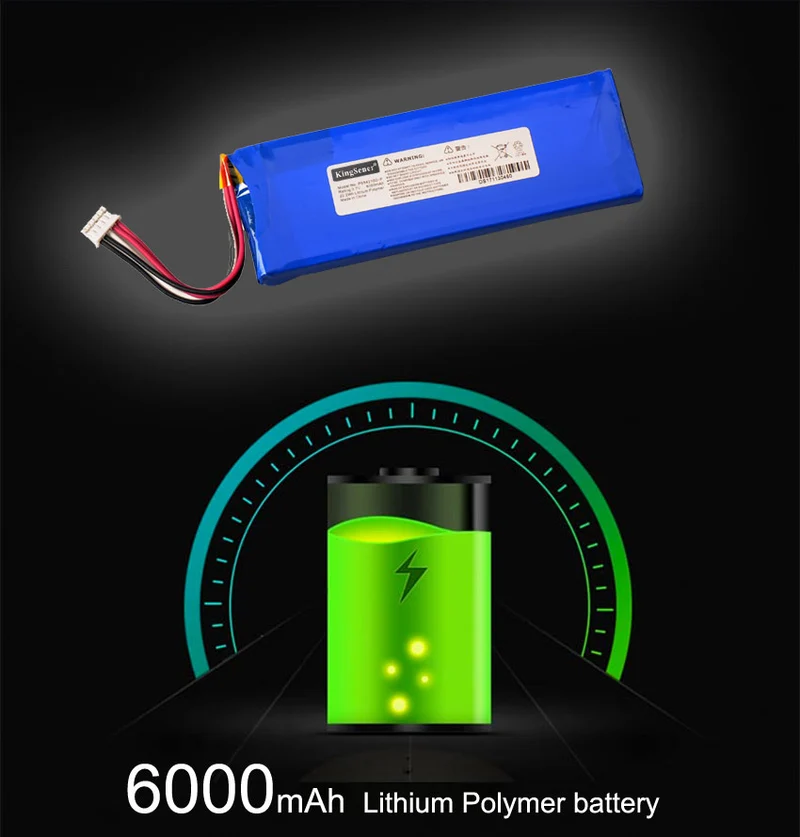 P5542100-P Lithium Polymer Battery for JBL Pulse 2 Pulse 3 Wireless Bluetooth Waterproof Speaker — 3.7V 6000mAh