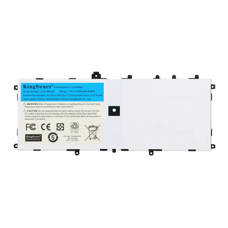 VGP-BPS36 Battery for Sony VAIO Duo 13 SVD13211CG Touch — 7.5V 48Wh