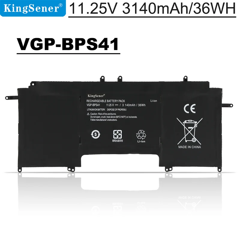 VGP-BPS41 Battery for Sony VAIO Flip 13 SVF13N SVF13N18SCB — 11.25V 36Wh 3140mAh