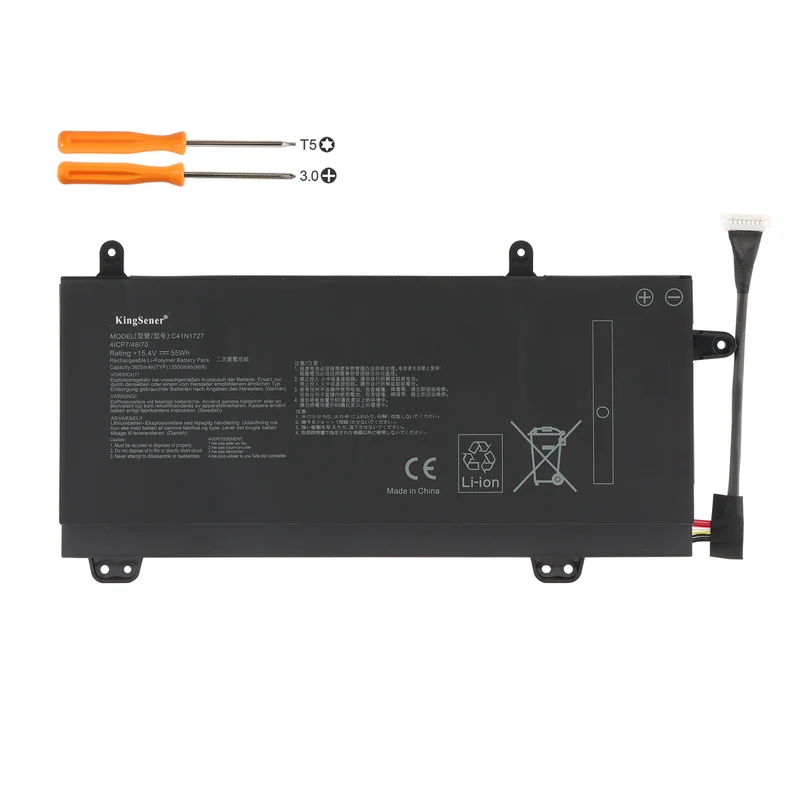 C41N1727 Battery for ASUS ROG Zephyrus M GM501 GM501GS GU501 — 15.4V 55Wh