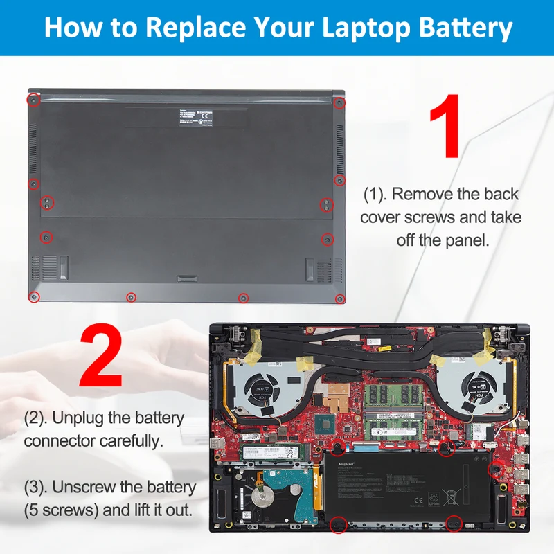 C41N1727 Battery for ASUS ROG Zephyrus M GM501 GM501GS GU501 — 15.4V 55Wh