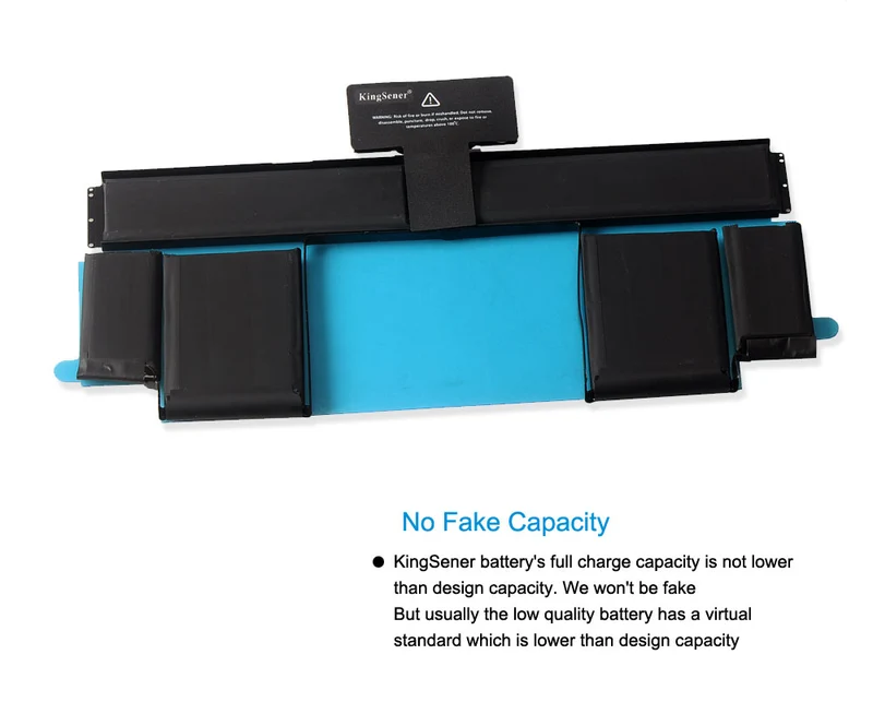 A1437 Battery for Apple MacBook Pro 13" Retina A1425 (Late 2012 Early 2013) — 11.21V 74Wh 6600mAh