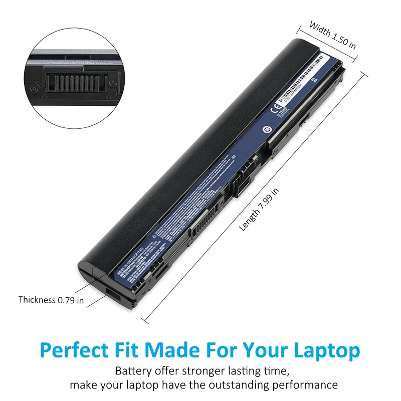 AL12B32 Battery for Acer Aspire One 725 756 V5-171 TravelMate B113 — 14.8V 37Wh