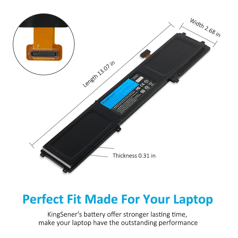 BETTY4 Battery for Razer Blade 2016 14" V2 Series RZ09-0195 RZ09-0165 — 11.4V 70Wh