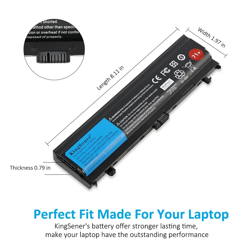 ThinkPad L560 L570 Battery SB10H45071 10.8V 48Wh