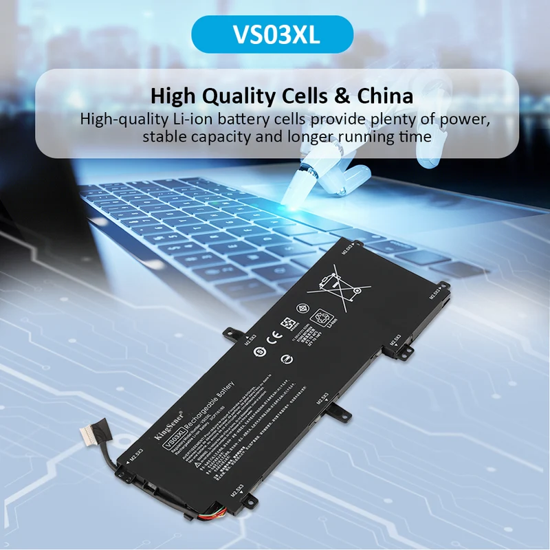 VS03XL Battery for HP Envy 15-as Series Laptops — 11.55V 52Wh