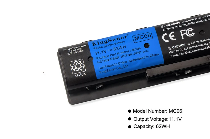 MC04 MC06 Battery for HP Envy 15-AE 17-N 17-R M7-N Series HSTNN-PB6R — 11.1V 62Wh / 14.8V 41Wh