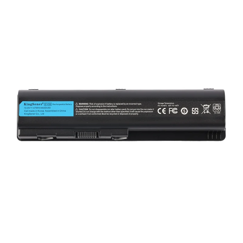 EV06 Replacement Battery for HP Pavilion DV4 DV5 DV6 / Compaq Presario CQ — 10.8V 47Wh