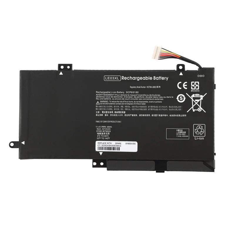 LE03XL Battery for HP ENVY X360 M6-W102DX W101DX W103DX HSTNN-PB6M — 11.4V 48Wh