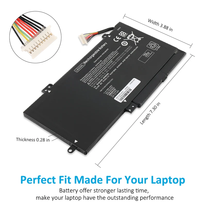 LE03XL Battery for HP ENVY X360 M6-W102DX W101DX W103DX HSTNN-PB6M — 11.4V 48Wh