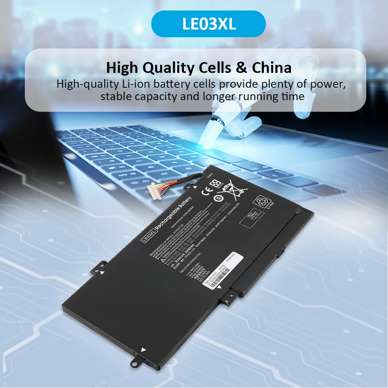 LE03XL Battery for HP ENVY X360 M6-W102DX W101DX W103DX HSTNN-PB6M — 11.4V 48Wh