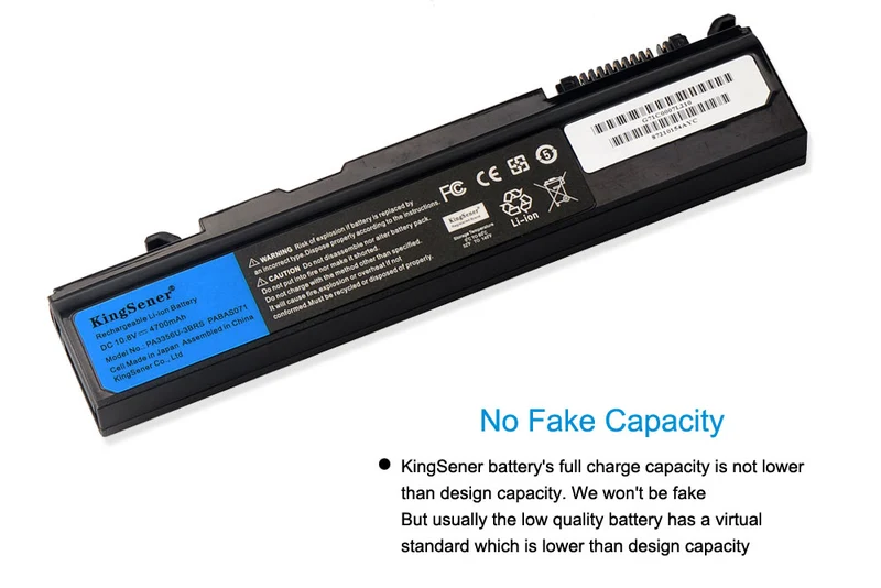 PA3356U PA3456U Battery for Toshiba Satellite Pro U200 U205 Tecra A10 Portege M300 S100 — 10.8V 4700mAh