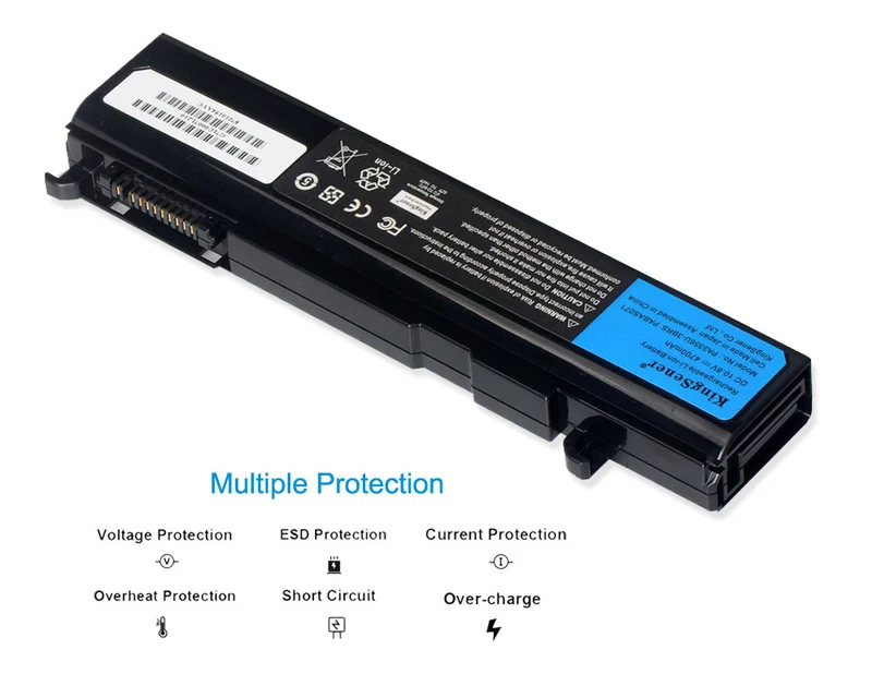 PA3356U PA3456U Battery for Toshiba Satellite Pro U200 U205 Tecra A10 Portege M300 S100 — 10.8V 4700mAh