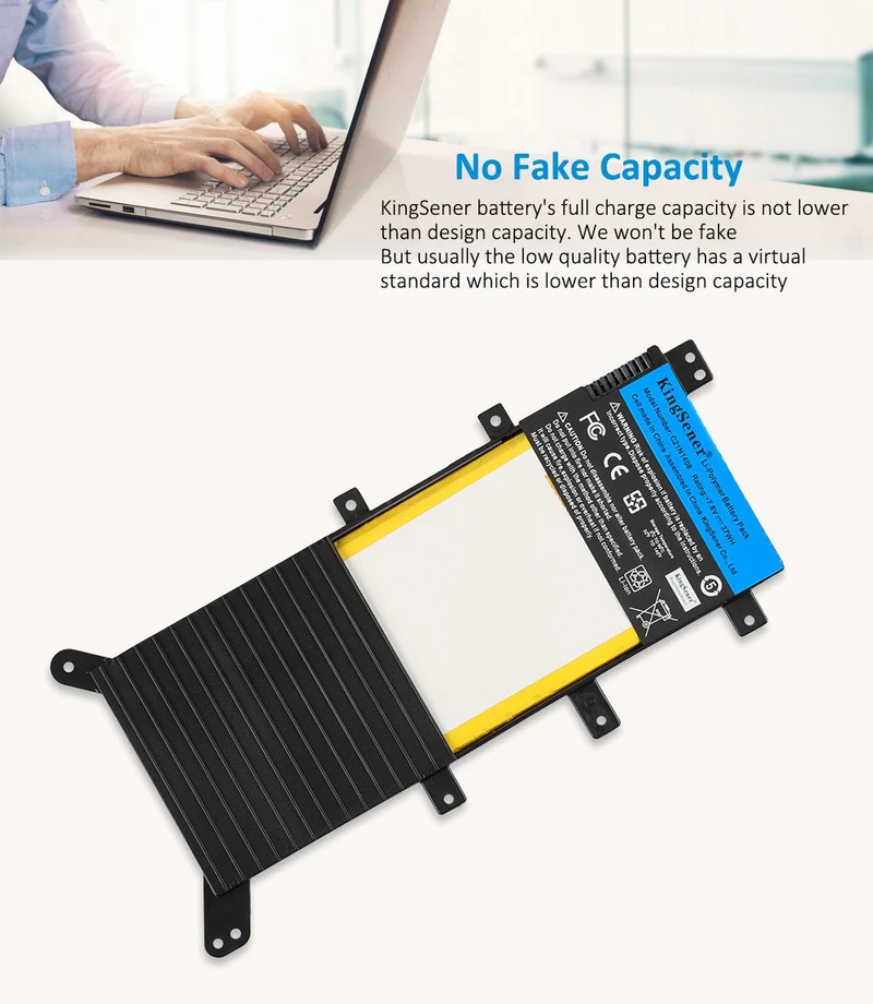 ASUS VivoBook X205T Battery Replacement C21N1408 7.6V 38Wh
