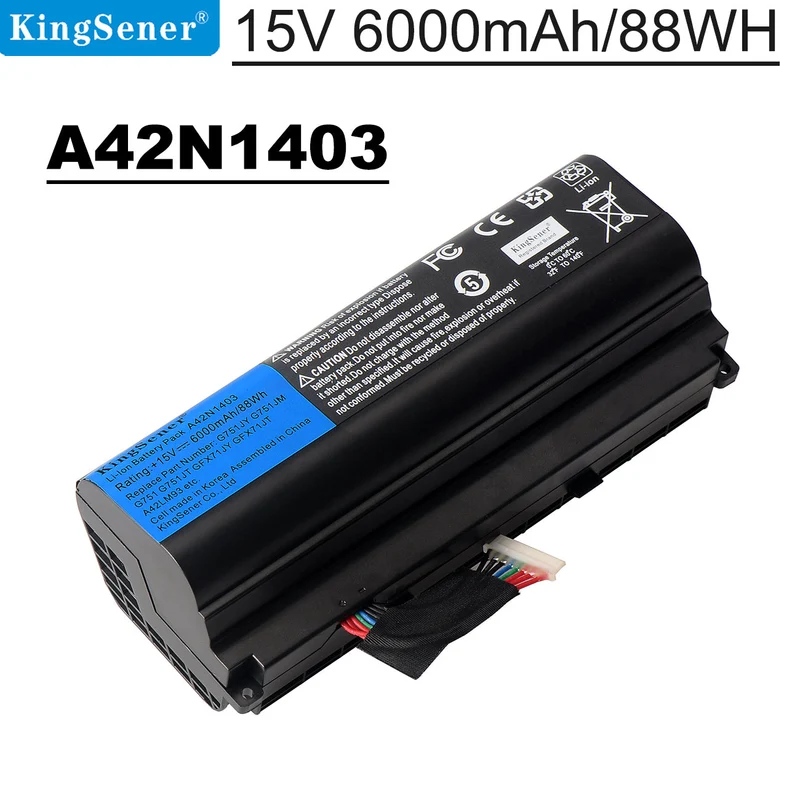 A42N1403 8-Cell 88Wh Laptop Battery for ASUS ROG G751 G751JY G751JM G751JT GFX71
